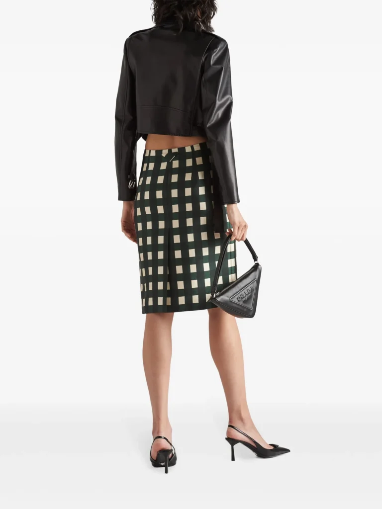 Prada Black Leather Biker Jacket