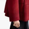 Prada Suede Jacket with Tie Collar