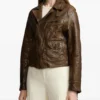 Ralph Lauren Studded Leather Biker Jacket