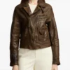 Ralph Lauren Studded Leather Biker Jacket