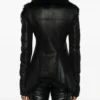 Rick Owens Shearling-Lined Asymmetric Leather Jacket