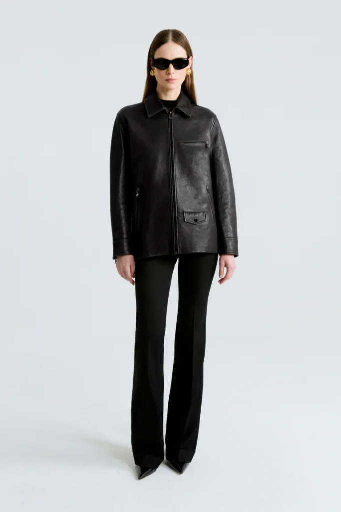 Ryan Black Leather Jacket