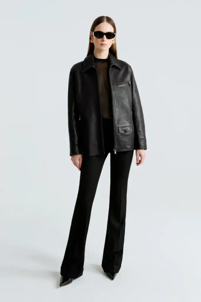 Ryan Black Leather Jacket