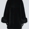 Sima Short Fur-Trimmed Coat