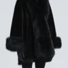 Sima Short Fur-Trimmed Coat