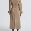 Tate Suede Sable Trench Coat