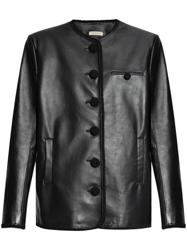 The Mannei Paris Black Leather Jacket