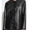 The Mannei Paris Black Leather Jacket