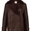 Yves Salomon Shearling Double-Breasted Jacket