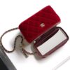 Chanel Velvet Vanity Bag with Crystal Charm