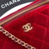 Chanel Velvet Vanity Bag with Crystal Charm