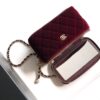 Chanel Velvet Vanity Bag with Crystal Charm