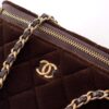 Chanel Velvet Vanity Bag with Crystal Charm