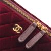 Chanel Velvet Vanity Bag with Crystal Charm