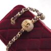 Chanel Velvet Vanity Bag with Crystal Charm
