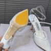 Jimmy Choo Saeda 85 Ivory Tulle Crystal Pumps