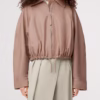 Loewe Blush Nude Leather Jacket
