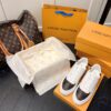 Louis Vuitton Time Out Sneaker – Monogram Canvas & White Calf Leather
