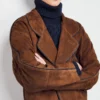 Sandro Paris Suede Oversized Jacket