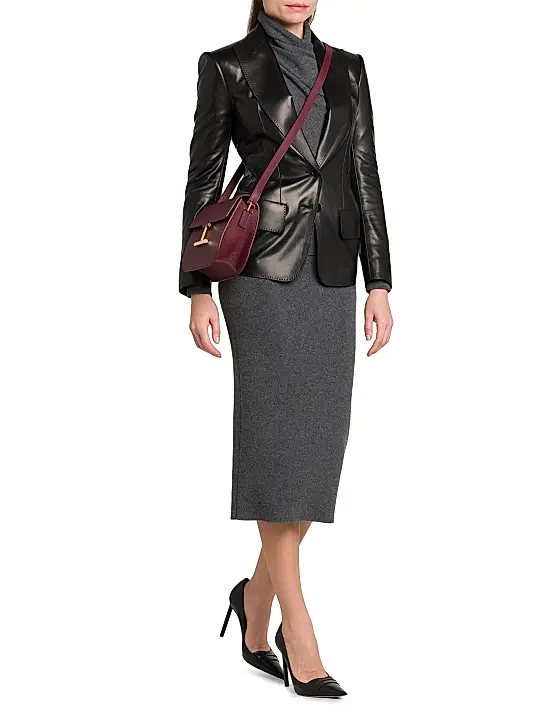 Tom Ford Black Leather Blazer