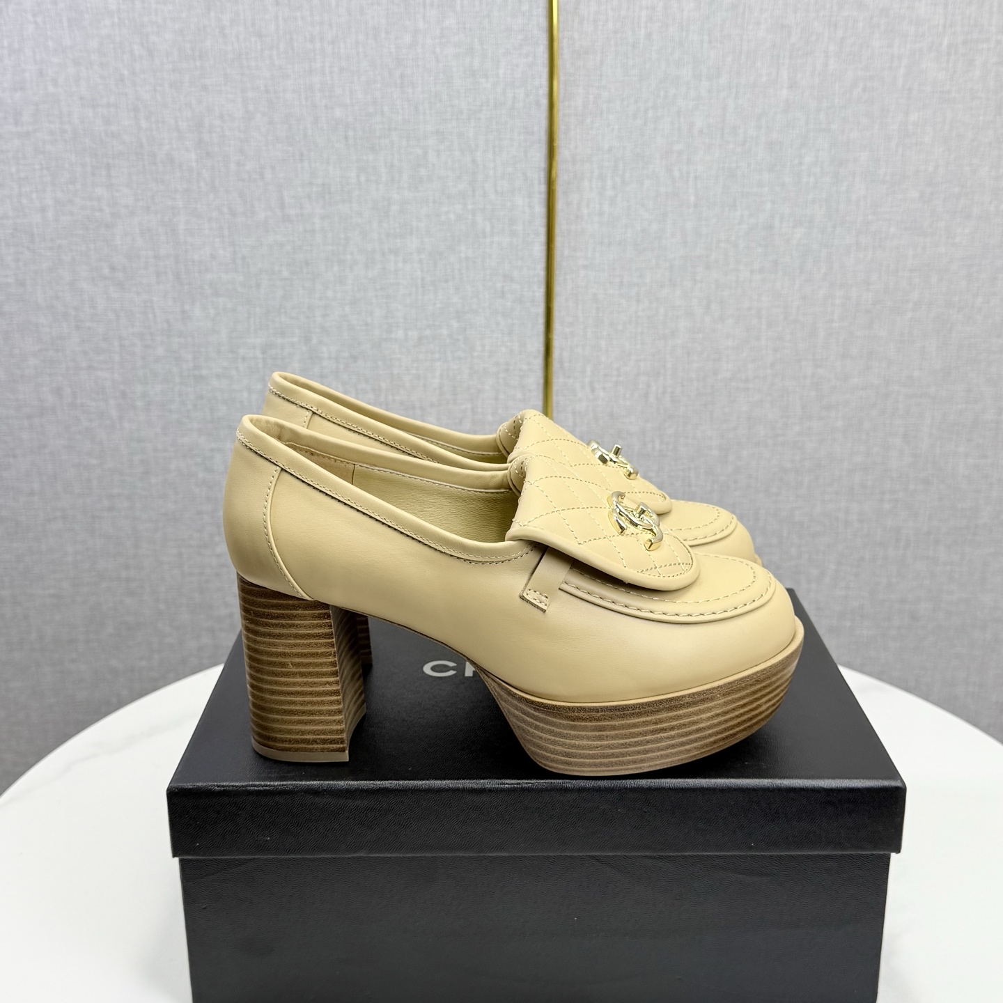 CHANEL Platform Loafer Heels