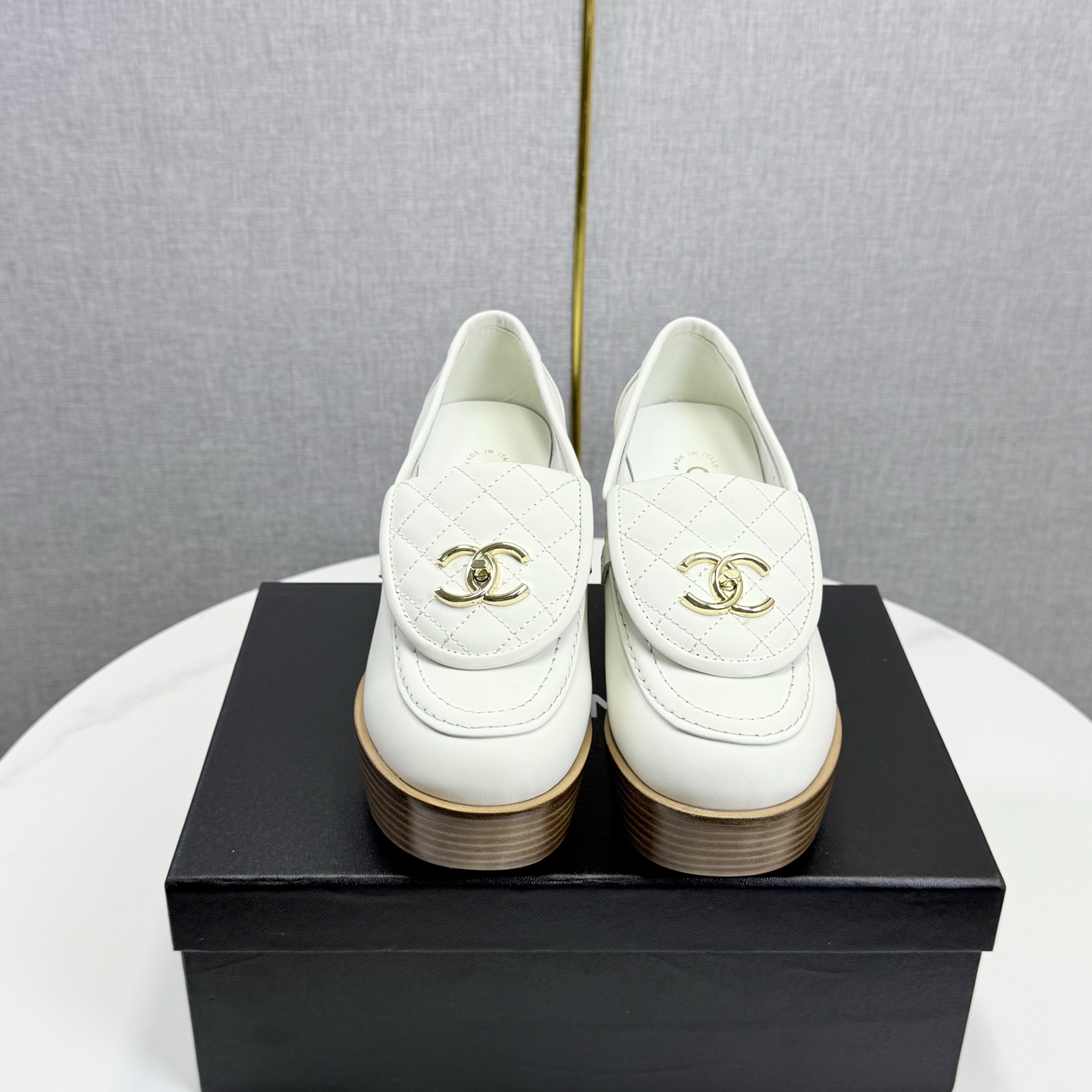 CHANEL Platform Loafer Heels