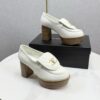CHANEL Platform Loafer Heels