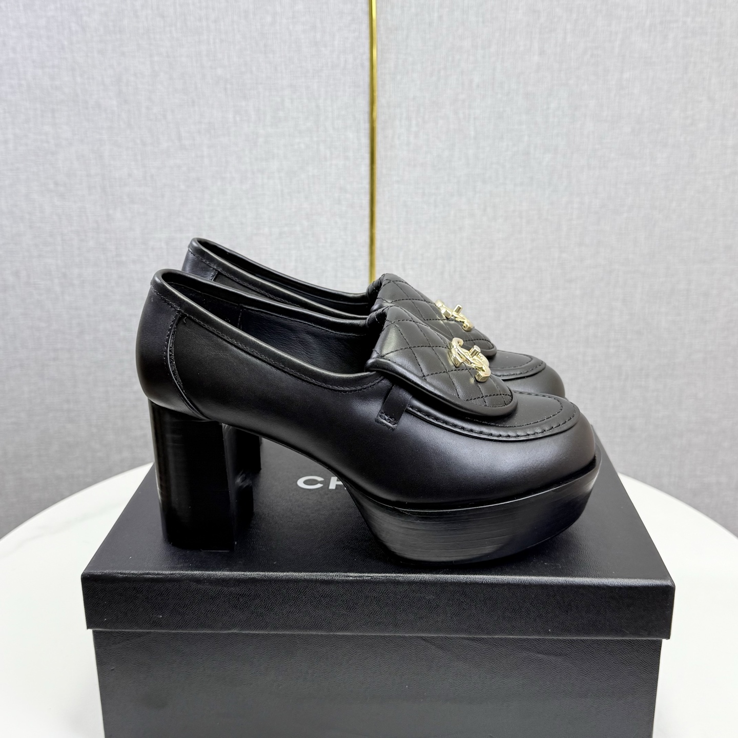 CHANEL Platform Loafer Heels