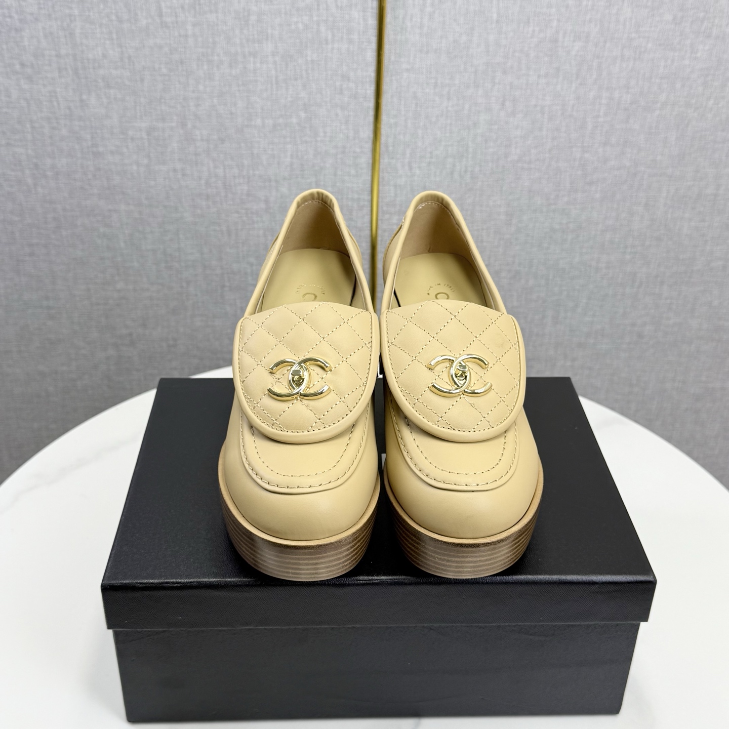 CHANEL Platform Loafer Heels