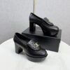 CHANEL Platform Loafer Heels