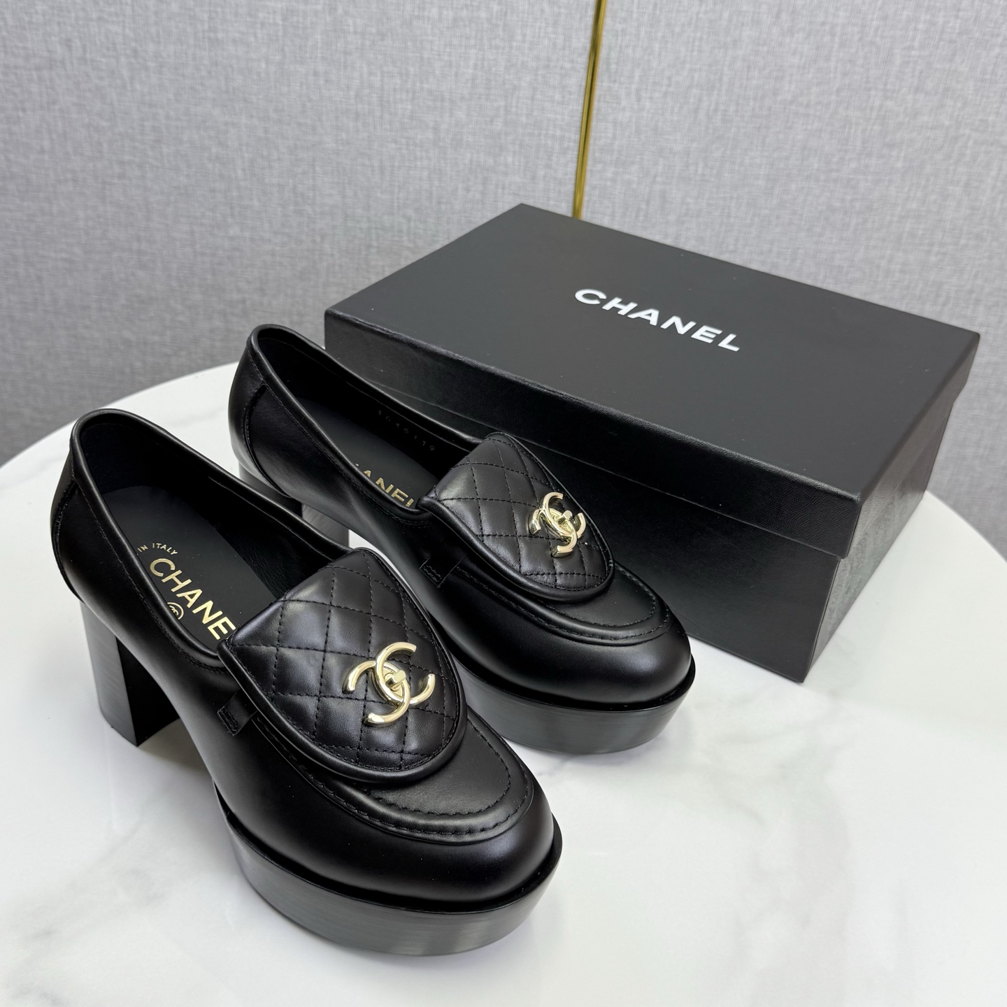 CHANEL Platform Loafer Heels