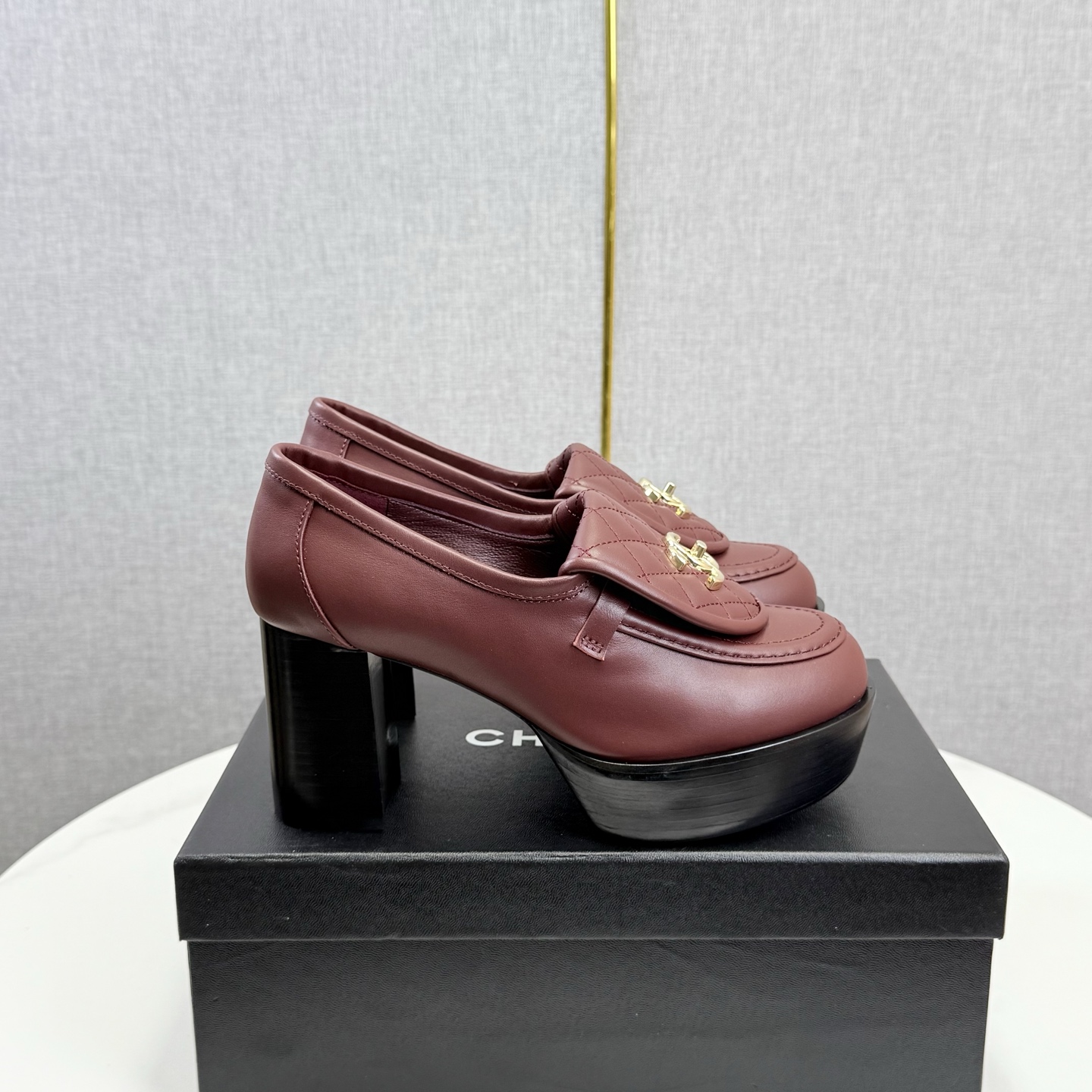 CHANEL Platform Loafer Heels