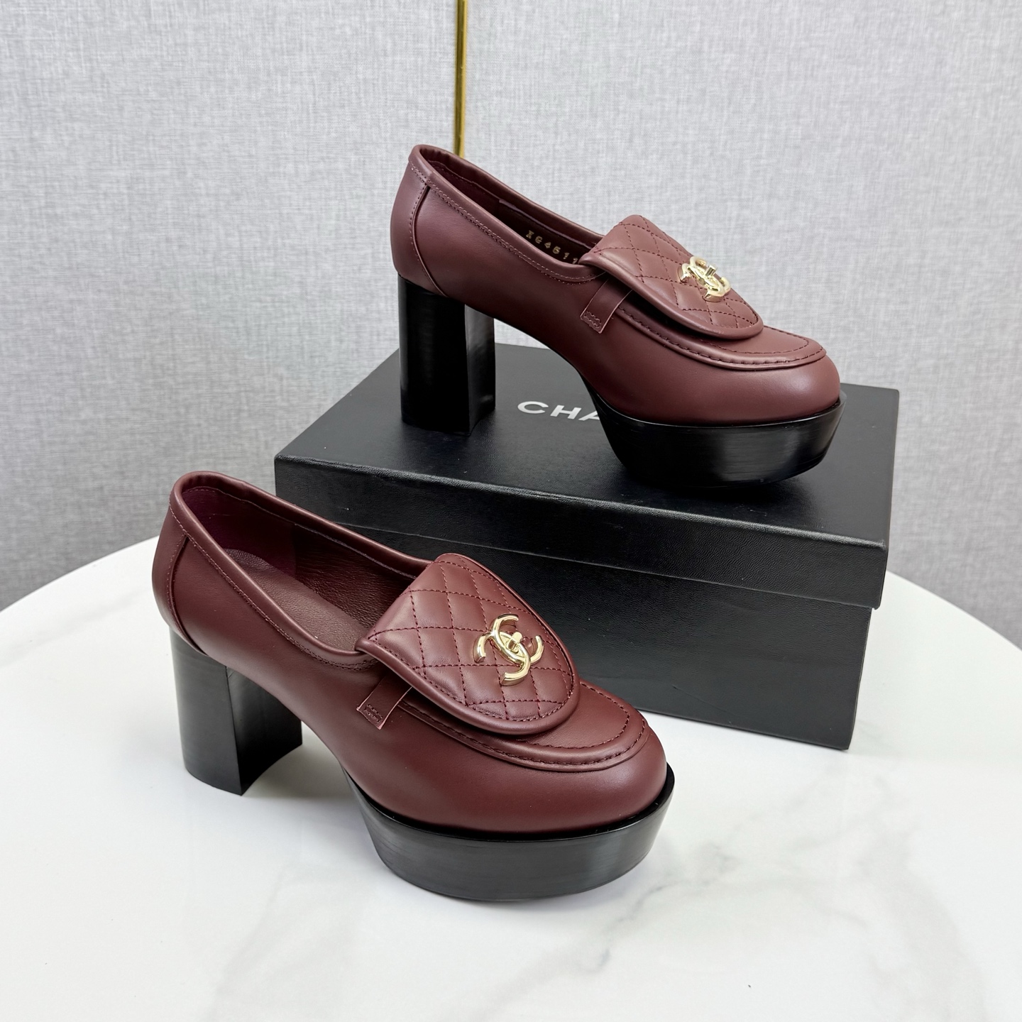 CHANEL Platform Loafer Heels