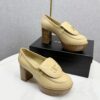 CHANEL Platform Loafer Heels