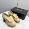 CHANEL Platform Loafer Heels
