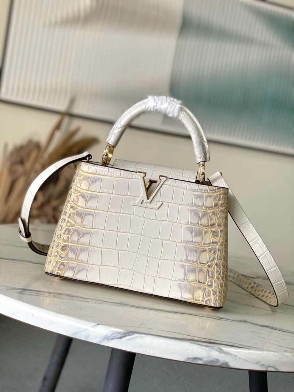 LOUIS VUITTON Capucines BB – Exotic Leather (Croc-Embossed Finish)