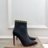 Christian Louboutin Black Booty Chain 100mm Boots