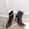 Christian Louboutin Black Booty Chain 100mm Boots