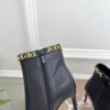 Christian Louboutin Black Booty Chain 100mm Boots