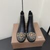 Christian Louboutin Chasse A Clou Studded Cap Toe Chelsea Booties 1