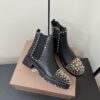 Christian Louboutin Chasse A Clou Studded Cap Toe Chelsea Booties 5