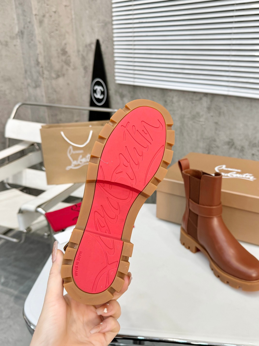 Christian Louboutin Chelsea Booty Lug Boots 17