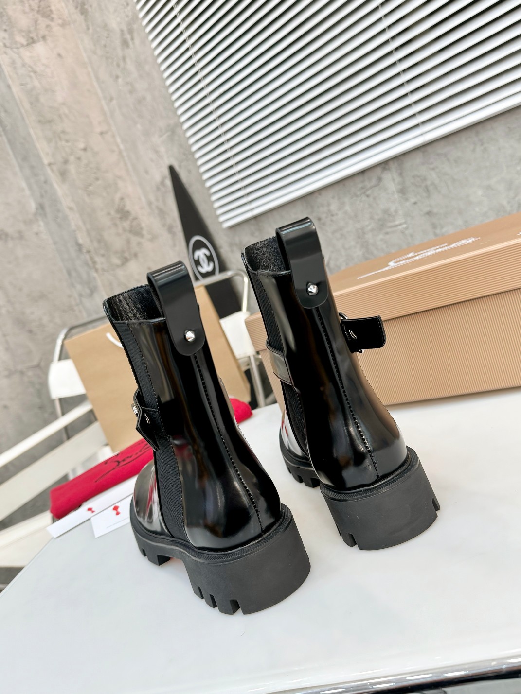Christian Louboutin Chelsea Booty Lug Boots 5