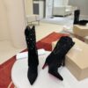 Christian Louboutin Santia Fringe 85 mm Boots 12