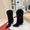 Christian Louboutin Santia Fringe 85 mm Boots 14