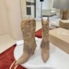 Christian Louboutin Santia Fringe 85 mm Boots 30