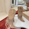 Christian Louboutin Santia Fringe 85 mm Boots 33