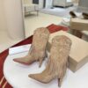 Christian Louboutin Santia Fringe 85 mm Boots 35