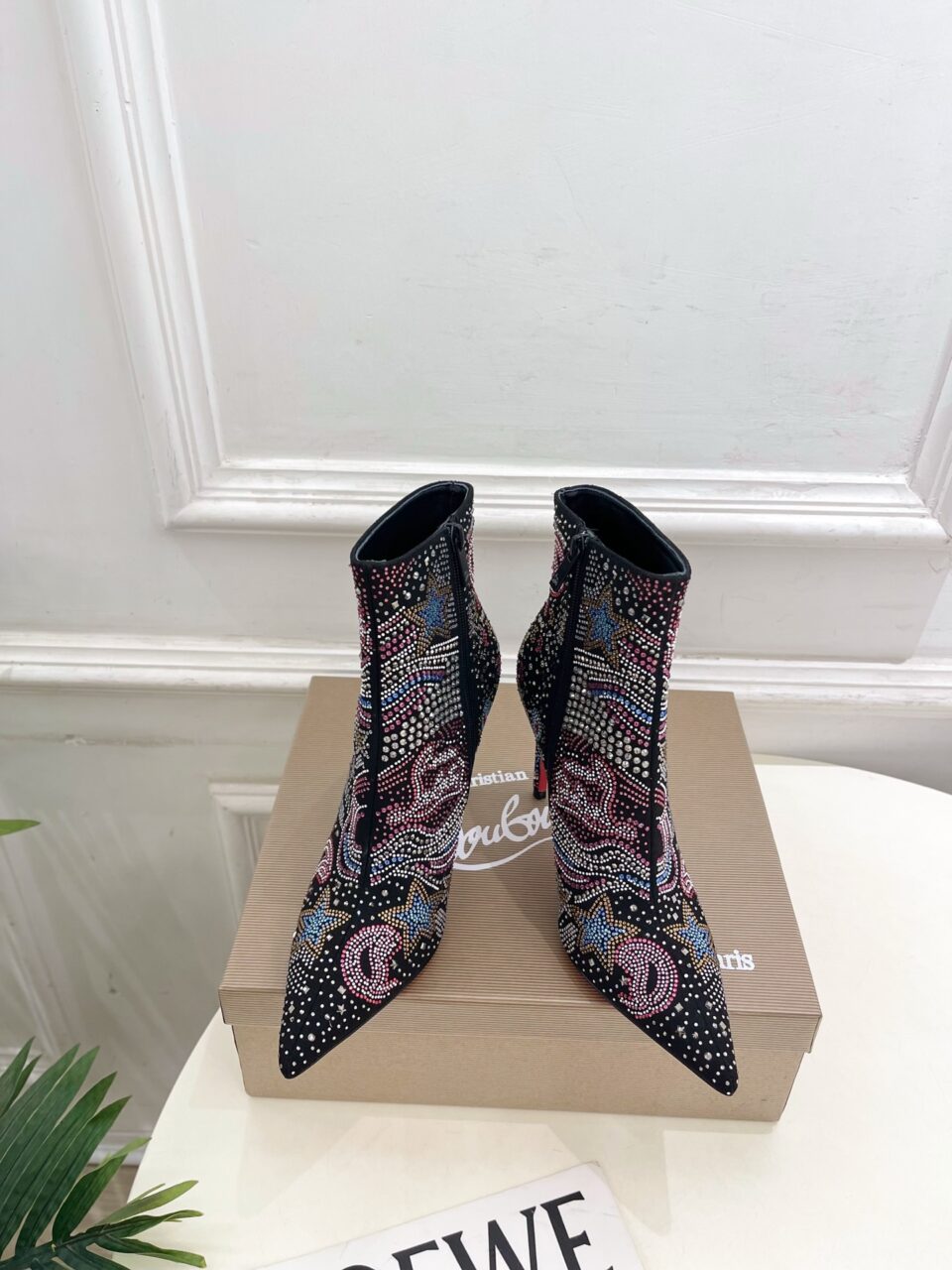 Christian Louboutin So Kate Starlight Red Sole Booties