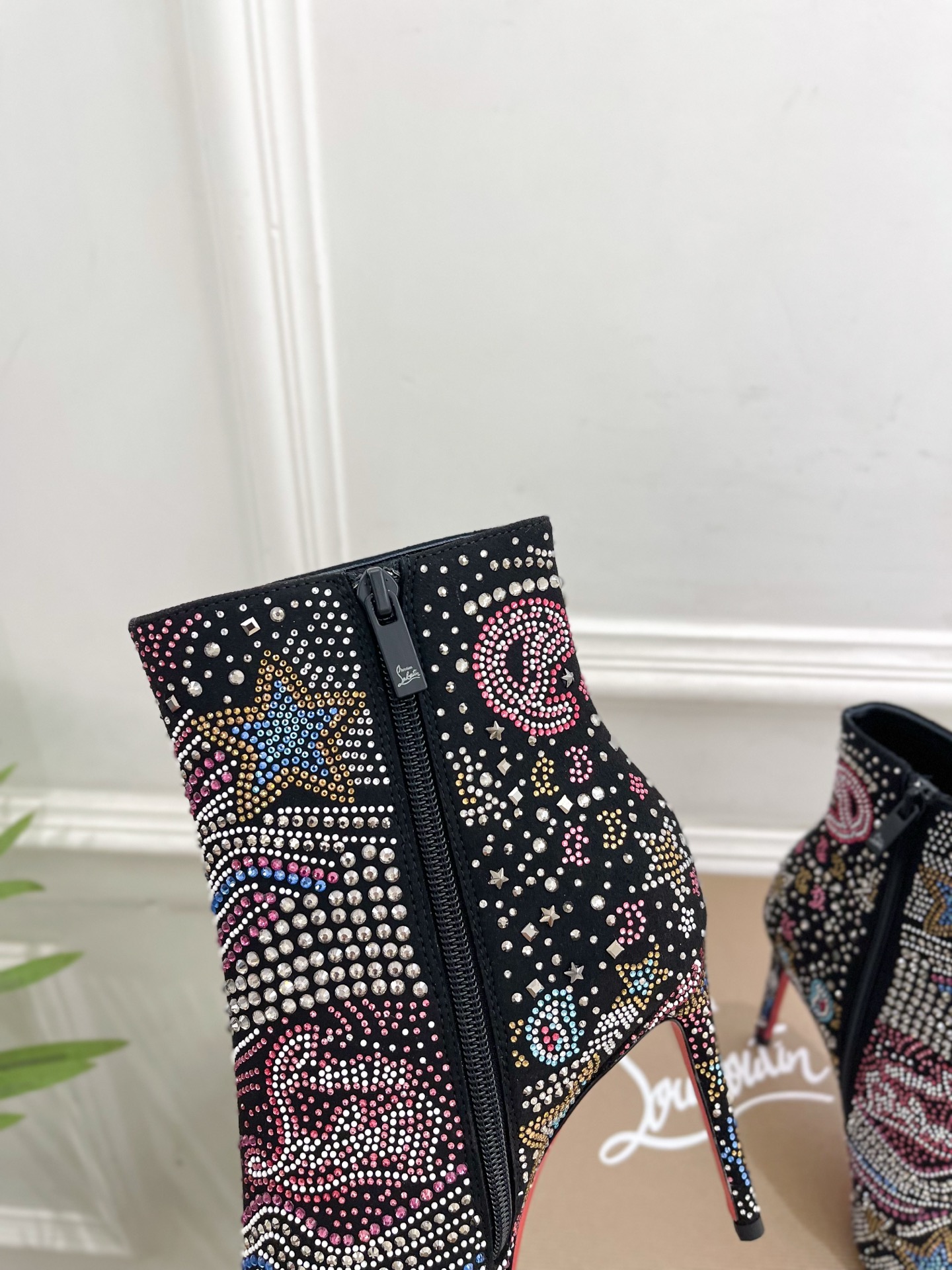 Christian Louboutin So Kate Starlight Red Sole Booties